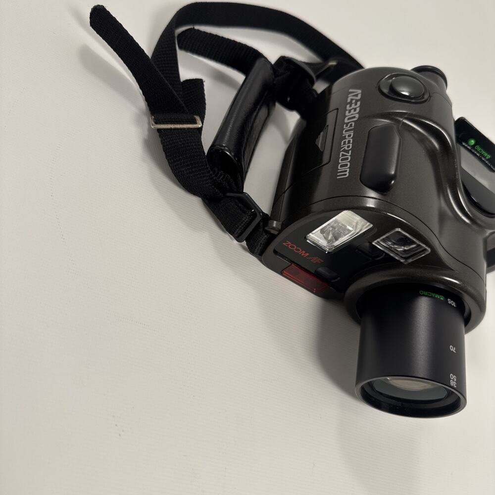 Olympus Camera AZ-330 Super Zoom Infinity Super Zoom 330 Film 35mm With Case - Picture 15 of 16